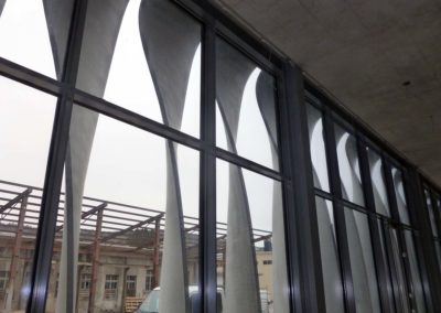 Sonnenschutzelemente aus Architekturbeton , Design „Pappardelle“
