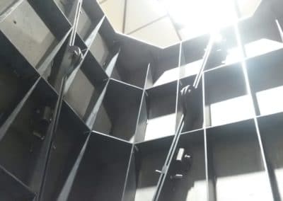 Schalung zur Herstellung von Aufzugschächten aus Beton